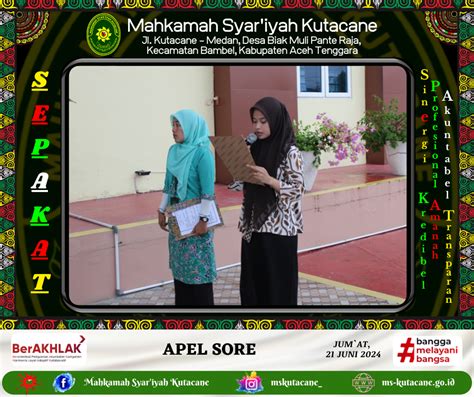 MS Kutacane Apel Jum At 21 06 2024 Sekretaris Insya Allah Kami