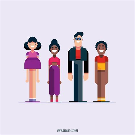 Flat Design Character Illustration In Adobe Illustrator Cc 2019