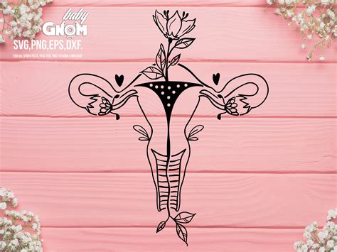 Floral Uterus Svg Bundle Uterus With Flowers Flower Uterus Etsy