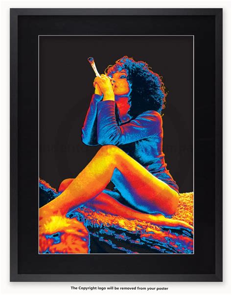 Psychedelic Sexy Joint Girl Poster Does Not Glow In The Dark Etsy