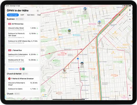 Abrufen Von Pnv Routen In Der App Karten Auf Dem Ipad Apple