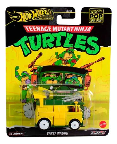 Hot Wheels Premium Party Wagon Tartarugas Ninjas Pop Culture Amarelo Frete grátis