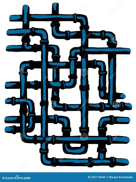 管道 矢量图符号 向量例证 插画 包括有 建筑 动画片 图象 行业 管道 压力 模式 金属 232174642