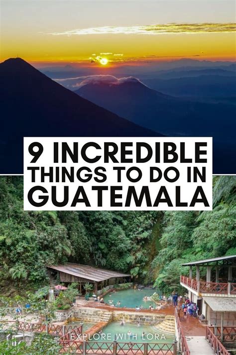 Epic Things To Do In Guatemala Guatemala Travel Central America