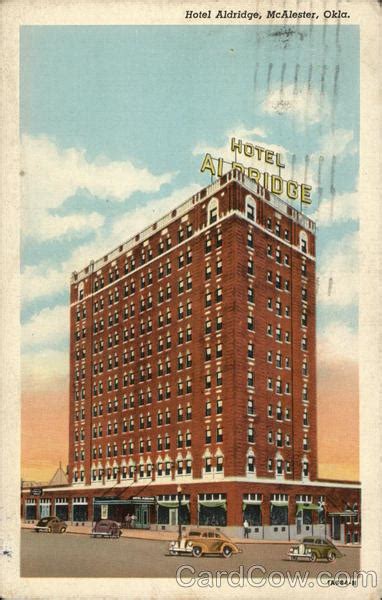 Hotel Aldridge McAlester, OK Postcard