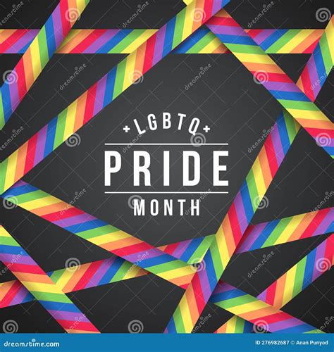 Lgbtq Plus Acronym On Colorful Rainbow Background Royalty Free Stock