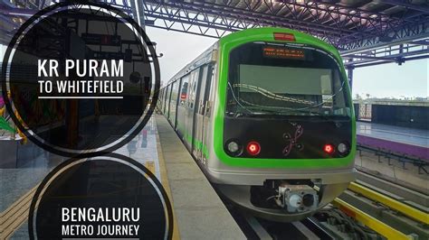 Kr Puram Whitefield Metro Journey Bengaluru Metro Purple Line