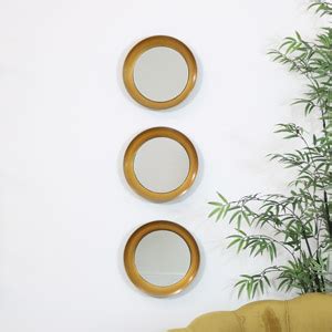 Gold Multi Circle Wall Mirror Cm X Cm