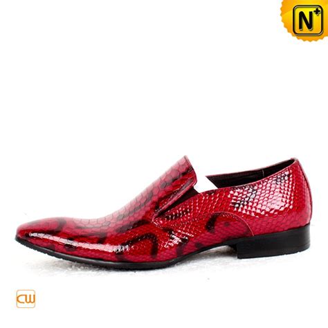 Mens Fashion Red Patent Leather Dress Shoes Cw762053