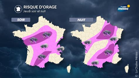 Nouvelle dégradation ce jeudi soir orages forts au sud et fortes