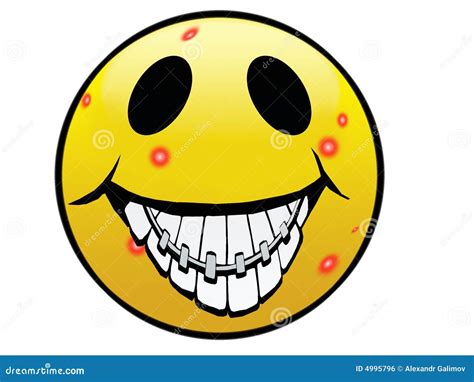 Ugly smile stock illustration. Illustration of yelow, yong - 4995796