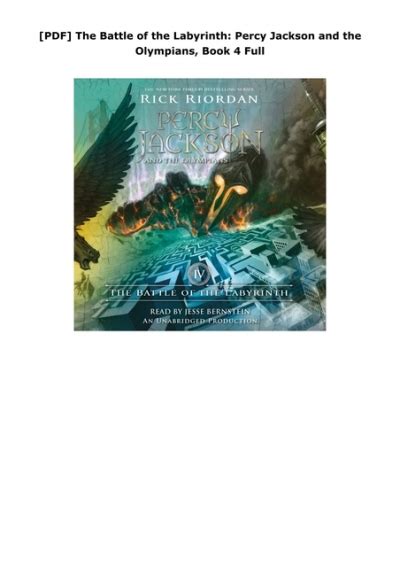 [pdf] The Battle Of The Labyrinth Percy Jackson And The Olympians