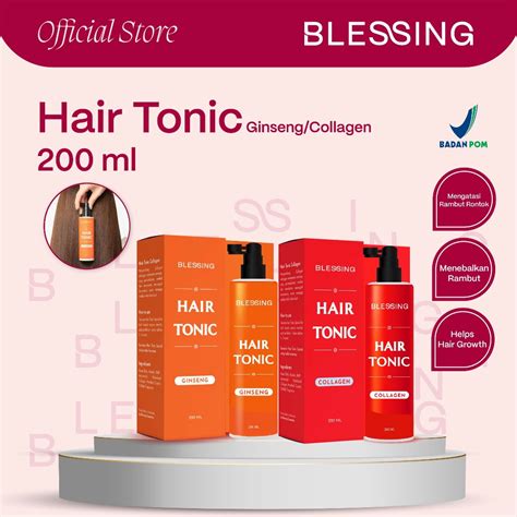 Jual Blessing Hair Tonic Ginseng Collagen Ml L Perawatan Rambut