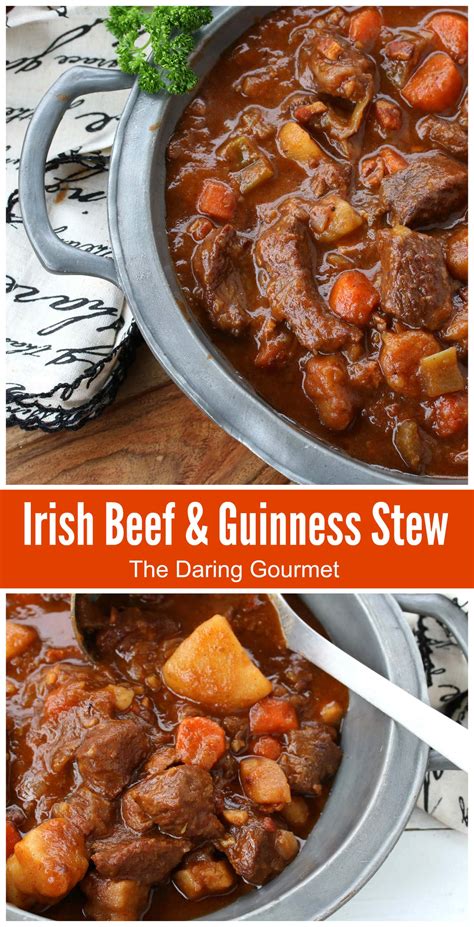 Traditional Irish Beef And Guinness Stew The Daring Gourmet