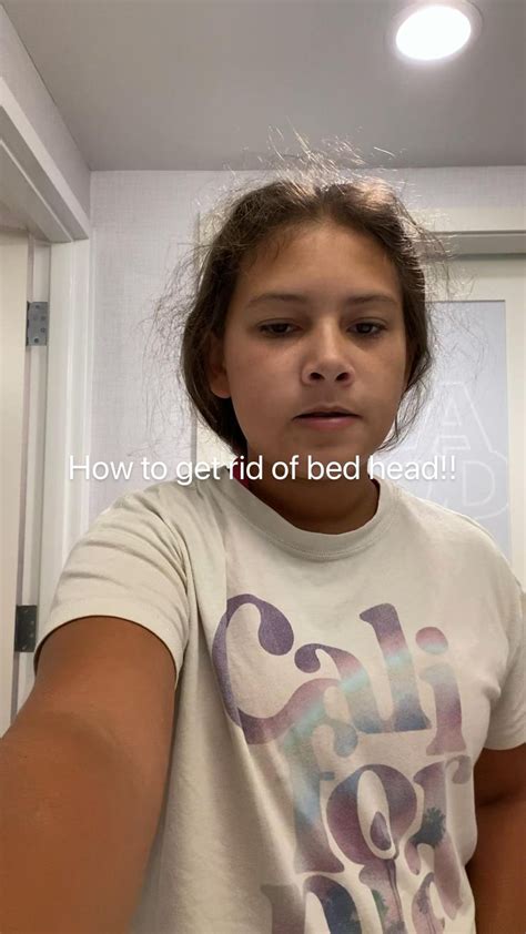 how to get rid of bed head