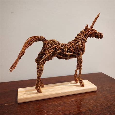 Pin on Willow sculptures | Forest art, Sculpture, Little unicorn