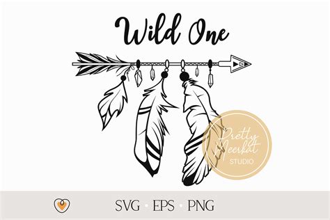 Boho Arrow Svg Tribal Svg Wild One Svg Png Files By Pretty