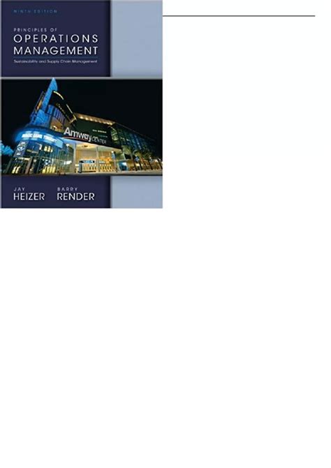 Operations Management 11th Edition Heizer Solutions 5