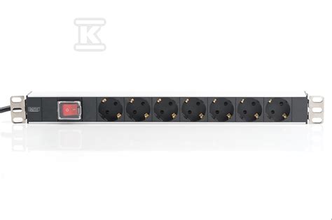 Listwa zasilająca PDU 19 Rack 7x gniazdo schuko 2 0m 1x wtyk