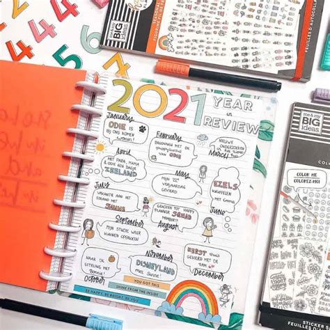 13 Creative Year End Review Bullet Journal Page Ideas | Masha Plans