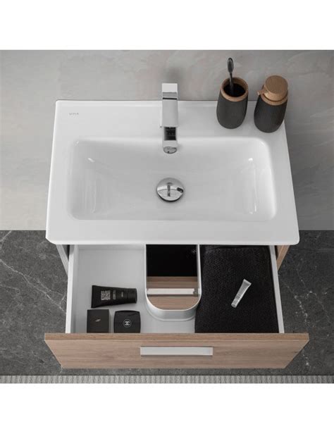 Mobile Bagno Sospeso Rovere Africa Con Pensile Lavabo E Specchio