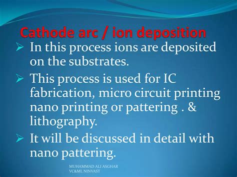 Physical Vapor Deposition Ppt