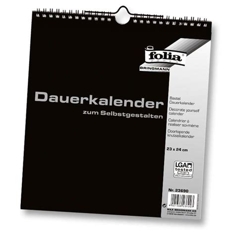 Dauerkalender Mit Spiralbindung Schwarz Zum Selbstgestalten 3 95 Fr