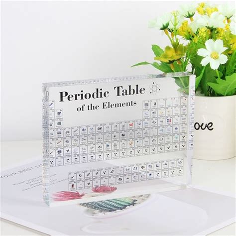 Acrylic Chemical Elements Desk Display Periodic Ta Grandado