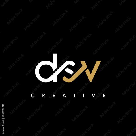 DSV Letter Initial Logo Design Template Vector Illustration Stock