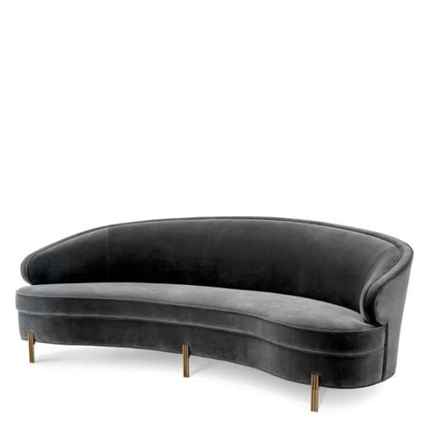 Savona Nude Velvet Gold Sofa Avant Garde Furniture