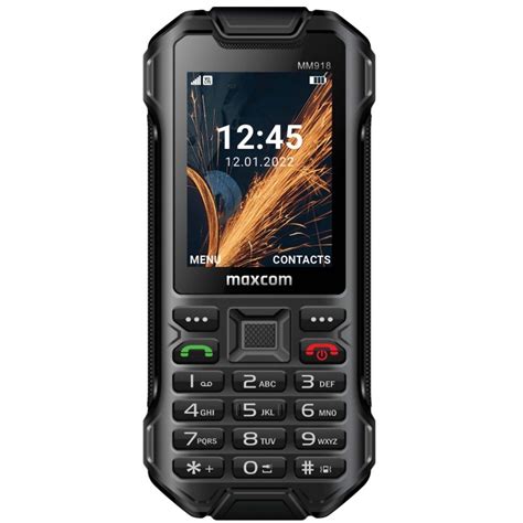 Maxcom Strong MM918 Mobiltelefon Dual SIM IP68 4G Black EMAG Hu