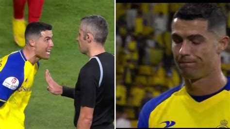 Watch Cristiano Ronaldos Furious Reaction After Al Nassr Get Knocked Out Of Kings Cup By Al