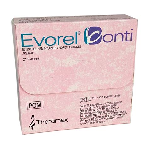 Evorel Conti Patches Menopause Hrt Treatment Uk Online Pharmacy