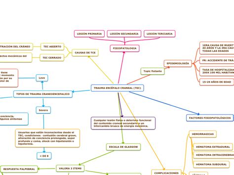 Trauma Enc Falo Craneal Tec Mind Map