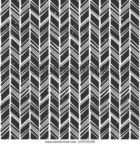 Seamless Hand Drawn Style Chevron Pattern Stock Vector Royalty Free