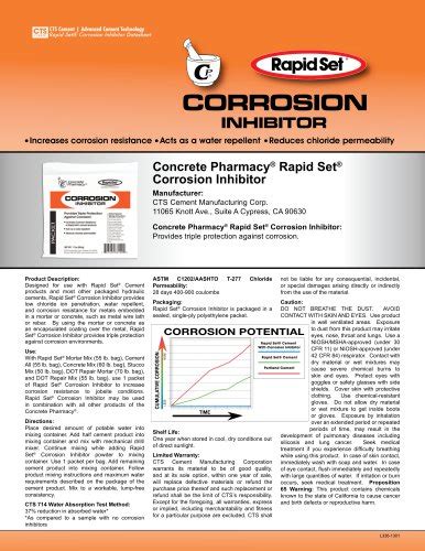 Cementall Cts Cement Rapid Set Pdf Catalogs Documentation