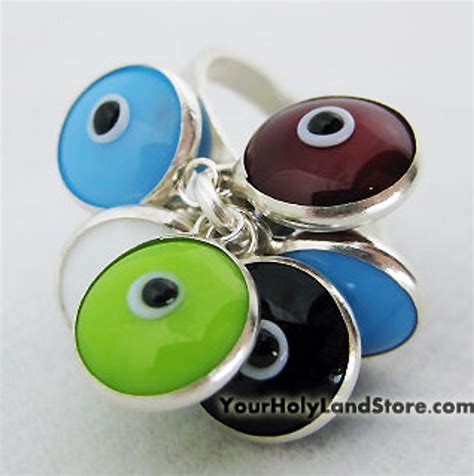 Sterling Silver Evil Eye Protection Ring