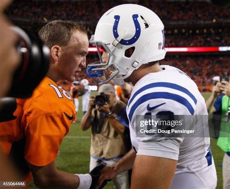 Peyton Manning Andrew Luck Photos And Premium High Res Pictures Getty