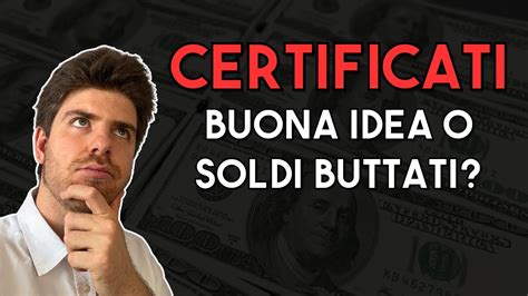 Certificati Di Investimento Buona Idea O Soldi Buttati Youtube