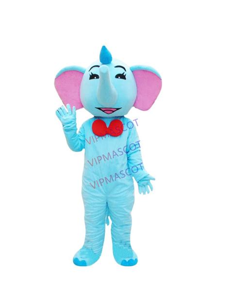 New Style Blue Elephant Mascot Costume Great Professional Quality for