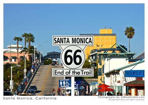 route    santa monica pier santa monica california