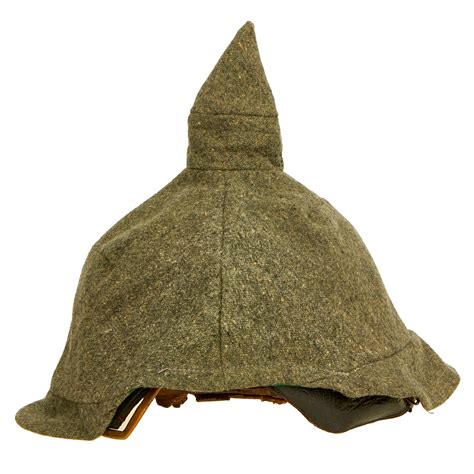 Original German WWI Bavarian M1886/1914 Infantry Pickelhaube Spiked He ...