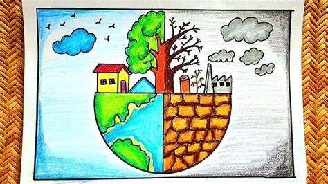 van mahotsav drawing world environment day poster making easy