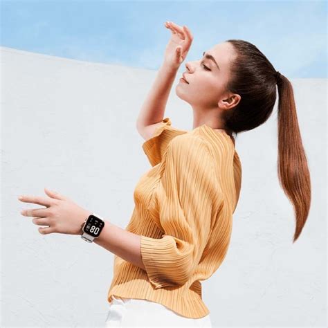 Smartwatch Xiaomi Maimo Watch Dourado Rosa Pulseira Branca