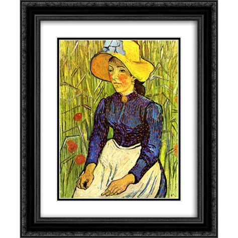 Vincent Van Gogh 2x Matted 20x24 Black Ornate Framed Art Print Young