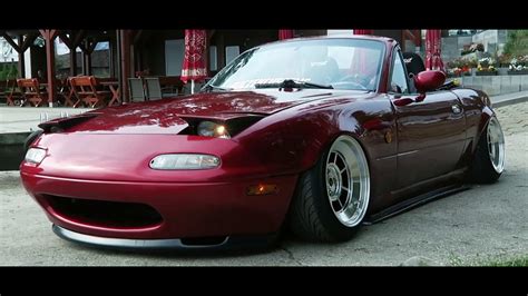 Mazda MX 5 Miata Air Ride Stance Rolling Shots YouTube