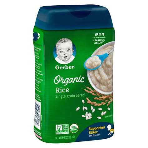 Gerber 8 oz. Organic Rice Cereal | MrOrganic Store