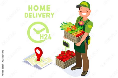 Symbolic Fast Food Delivery Symbol Abstract Delivery Concepts Man