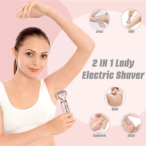 Cordless Electric Razor For Women Hair Bikini Trimmer Painless In