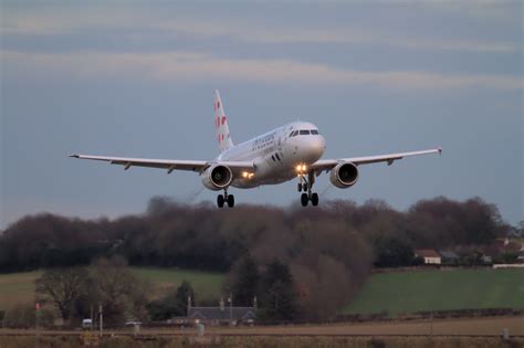 OO SNH Brussels Airline A320 Arrival On 24 At Edinburgh Stephen